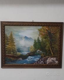 quadro paesaggio con cornice