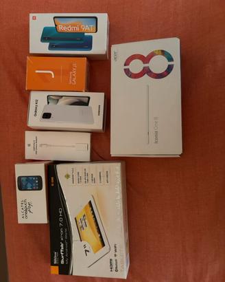 Lotto scatole VUOTE smartphone e Tablet
