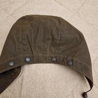 Cappuccio cerato Barbour verde