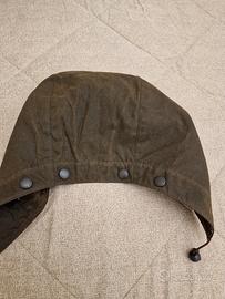 Cappuccio cerato Barbour verde