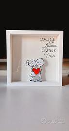 cornice 3d innamorati cuoricino