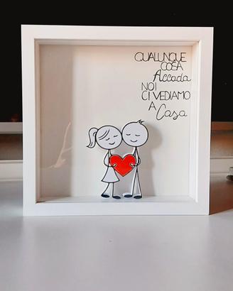 cornice 3d innamorati cuoricino