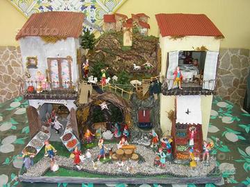 Presepe artigianale fatto interamente a mano
