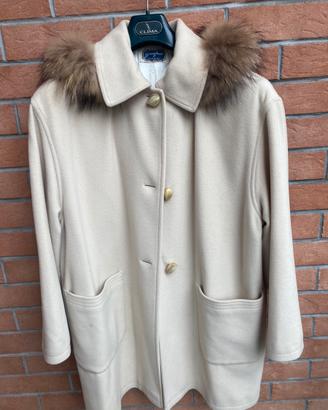 Cappotto lana con cappuccio estraibile