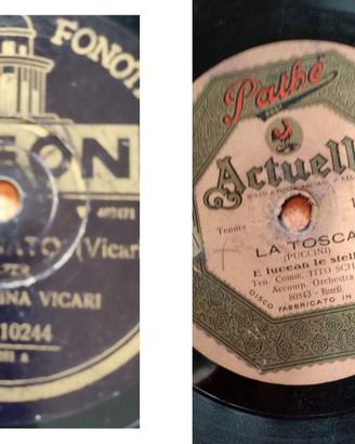 Grammofono + 6 dischi in vinile primi 900
