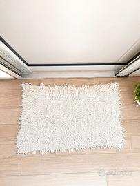 Tappeto Scendiletto Bianco Crema Boho-Chic Shaggy