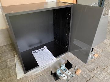 Pensile Ikea Metod 60x60x37 effetto legno nero