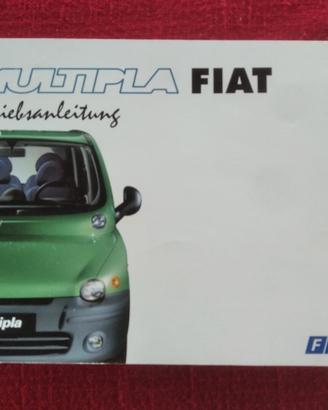 FIAT Multipla Betriebsanleitung Handbuch 2000