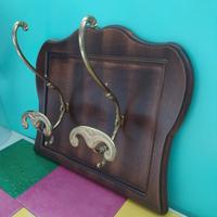 Attaccapannii a muro con due ganci oro