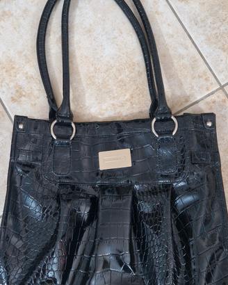 Borsa in vernice Cafè Noir