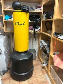 Sacco da Fit Boxe autoportante Giallo Regolabile
