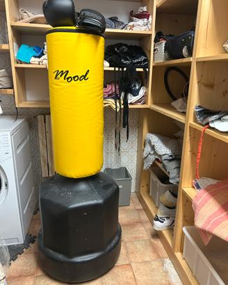Sacco da Fit Boxe autoportante Giallo Regolabile