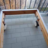 Struttura letto con singolo 180x80cm Ikea no doghe