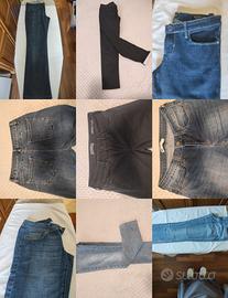 10 jeans donna vari marchi tg 42/44