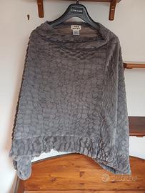 Poncho pelliccia sintetica tg unica 