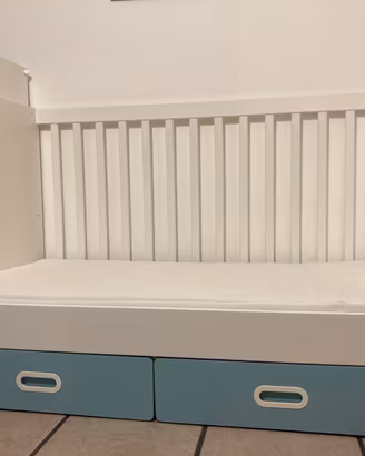 LETTINO+MATERASSO, E FASCIATOIO/SCRIVANIA IKEA