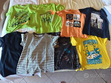 magliette estive bambino taglia 9-10 anni 
