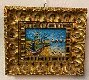 Quadro del pittore C. PAGANO - Ormeggio