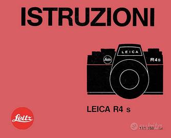 Leica Libretto Istruzioni Analogiche e Dgitali