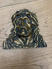 volto di Gesù in ottone