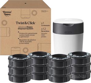 **Tommee Tippee Twist & Click Set + 12 Ricariche**