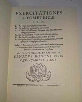 Antico libro Exercitationes Geometricae Sex