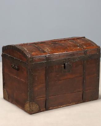 Baule in Rovere Tinto Noce - Fine XIX Secolo