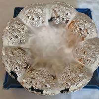 piatto centrotavola argentato 