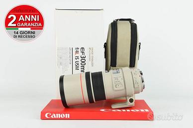 Canon 300mm F4 L IS USM USATO GARANTITO PER DUE AN