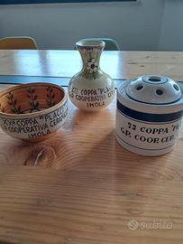 Set ceramiche Imola coppa Placci anni 70