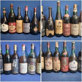 Lotto 25 Bottiglie vini da collezione varie annate