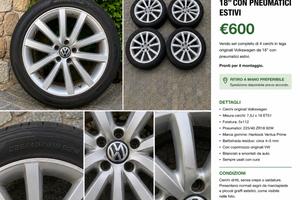 Cerchi Volkswagen 18 “con pneumatici
