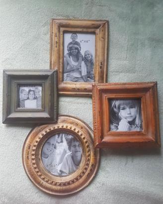 PORTAFOTO A CORNICE SHABBY (x4) (NUOVO)