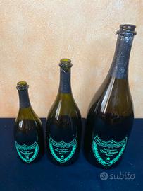 SET DOM PERIGNON LUMINOUS VERDE 3 BOTTIGLIE VUOTE 