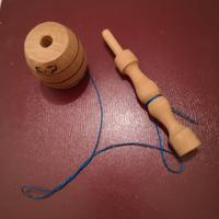 Bilboquet gioco in legno anni '90 