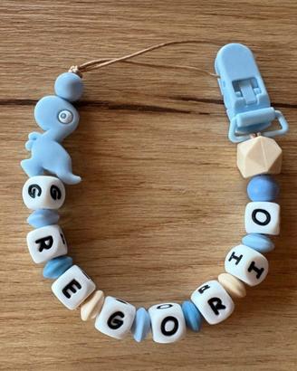 Catenella porta ciuccio personalizzata