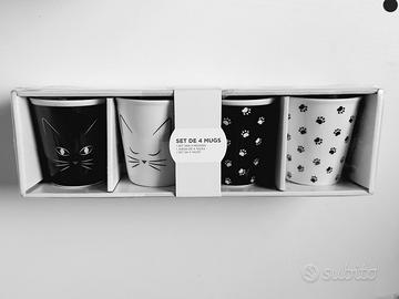 4 tazze gatto