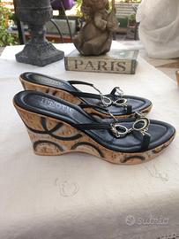 Sandali mules con zeppa.36 