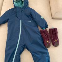 Tuta neve bambino 2 anni con muffole