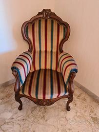 poltrone antiche stile luigi filippo