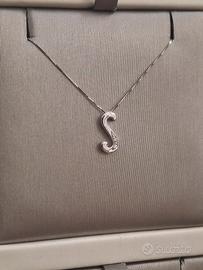 collana in oro bianco 18kt 