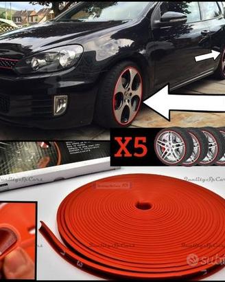 Protezione CERCHI in Lega VOLKSWAGEN Bordino ROSSO