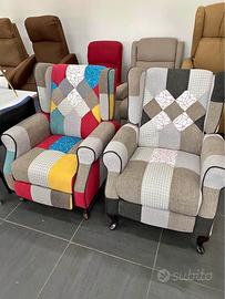 Poltrona relax manuale PATCHWORK