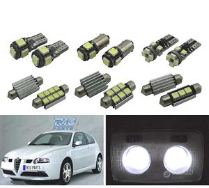 KIT 9 LAMPADE LED INTERNE ALFA ROMEO 147 00-10