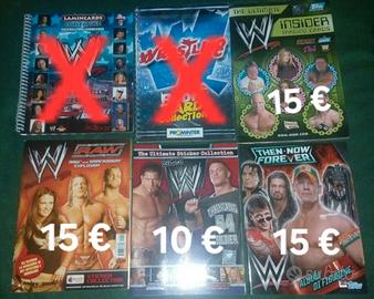 Lotto sticker album wrestling (leggi descrizione)
