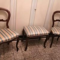 poltroncine e pouf  da antiquariato