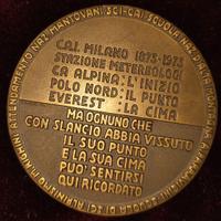 Medaglia Centenario CAI Milano 1873-1973 Bronzo