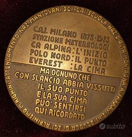 Medaglia Centenario CAI Milano 1873-1973 Bronzo