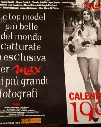 Calendario Max 1997 top model