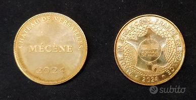 Token monete turistiche Disney + Versailles 2024